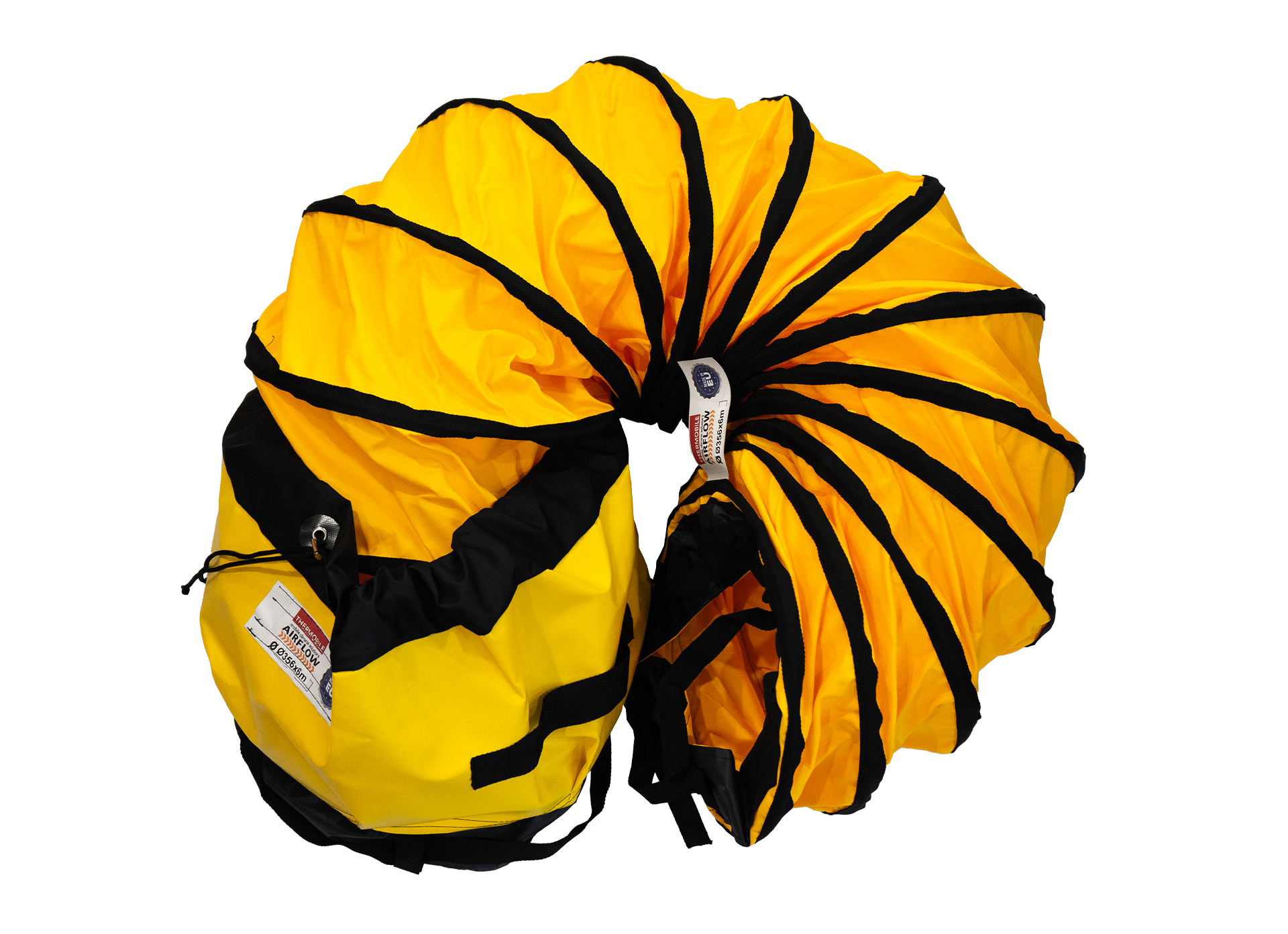 Gaine d'air chaud - Ø305-6m, -45/+145°C, Jaune, Avec sac